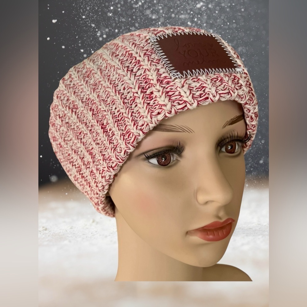 Love Your Melon Pink Speckled Slouch Beanie - Picture 7 of 11